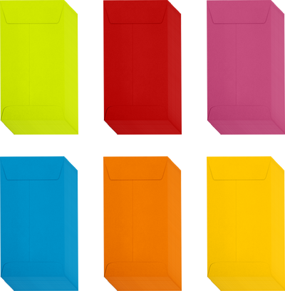 Assorted #7 Coin Envelope (3 1/2 x 6 1/2) - 150 Pack
