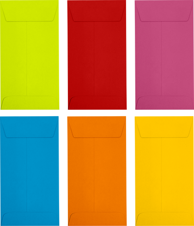 Assorted #7 Coin Envelope (3 1/2 x 6 1/2) - 150 Pack