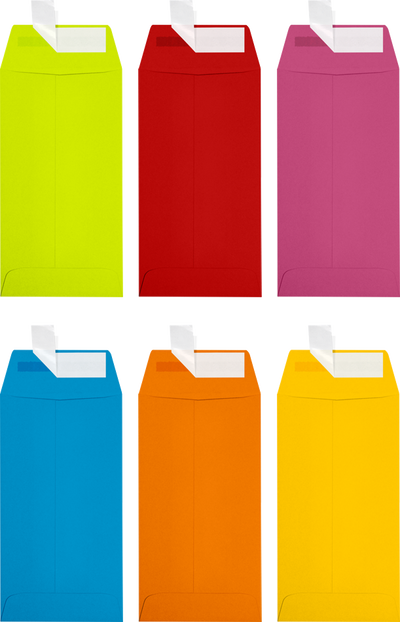 Assorted #7 Coin Envelope (3 1/2 x 6 1/2) - 150 Pack