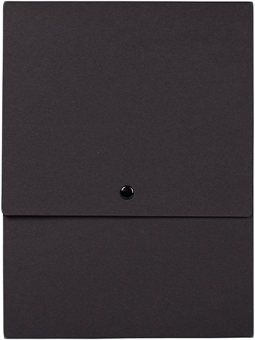Black Kraft 12 1/8 x 9 x 1/2 Vertical Snap Portfolios