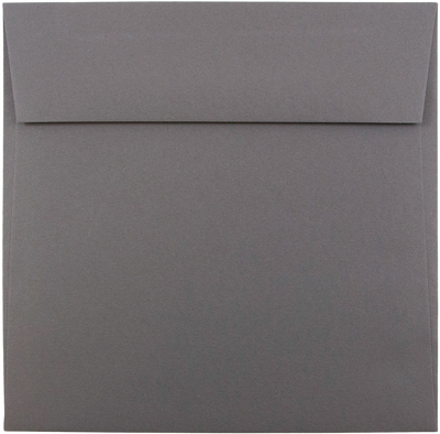 Dark Smoke Gray 28lb 6 1/2 x 6 1/2 Square Envelopes