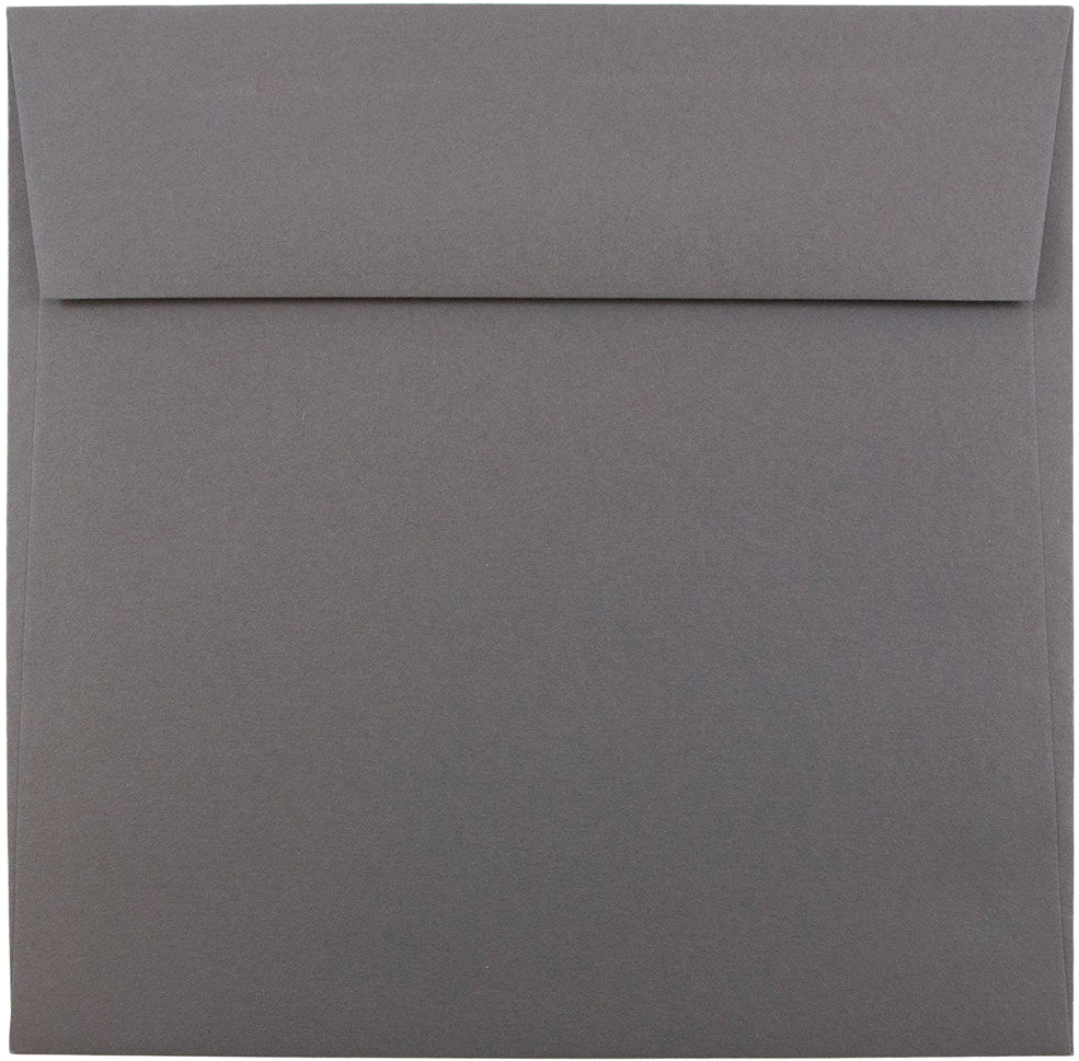 Dark Smoke Gray 28lb 6 1/2 x 6 1/2 Square Envelopes