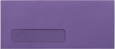 Violet Grape Purple 28lb #10 Window Envelopes (4 1/8 x 9 1/2)