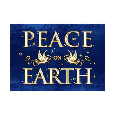 Peace on Earth Doves 80lb 7 x 5 Foldover Card Set