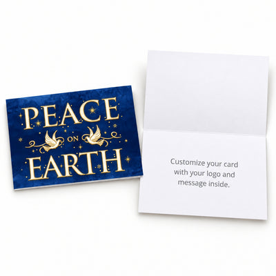 Peace on Earth Doves 80lb 7 x 5 Foldover Card Set