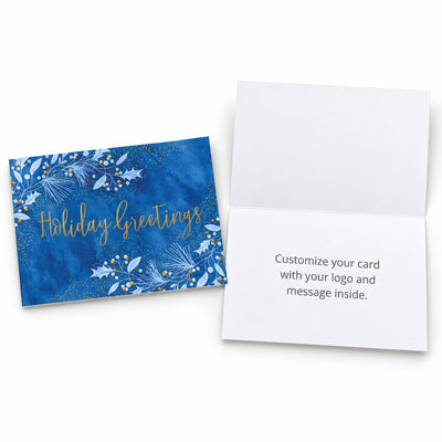 Winter Botanical Greetings 80lb 7 x 5 Foldover Card Set