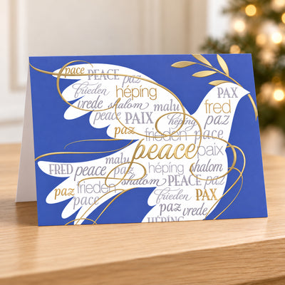 Languages of Peace 80lb 7 x 5 Foldover Card Set