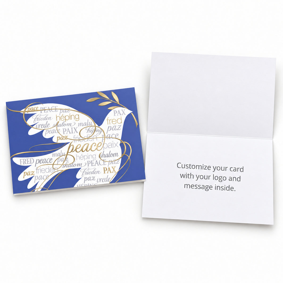 Languages of Peace 80lb 7 x 5 Foldover Card Set