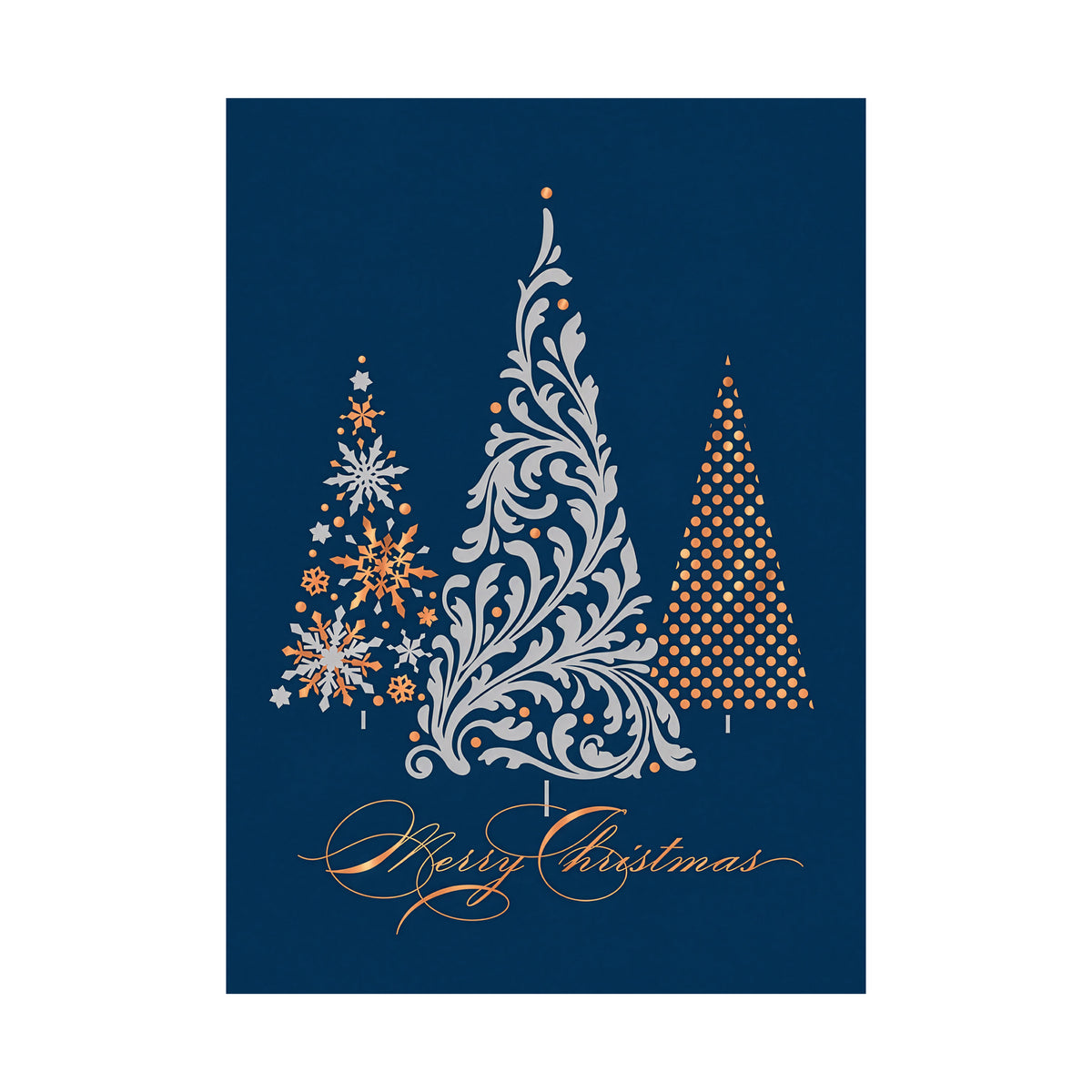 Metallic Treeline 80lb 5 x 7 Foldover Card Set