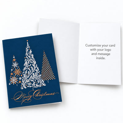 Metallic Treeline 80lb 5 x 7 Foldover Card Set