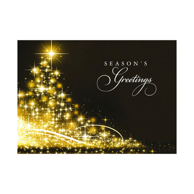 Starry Tree of Gold 80lb 7 x 5 Foldover Card Set
