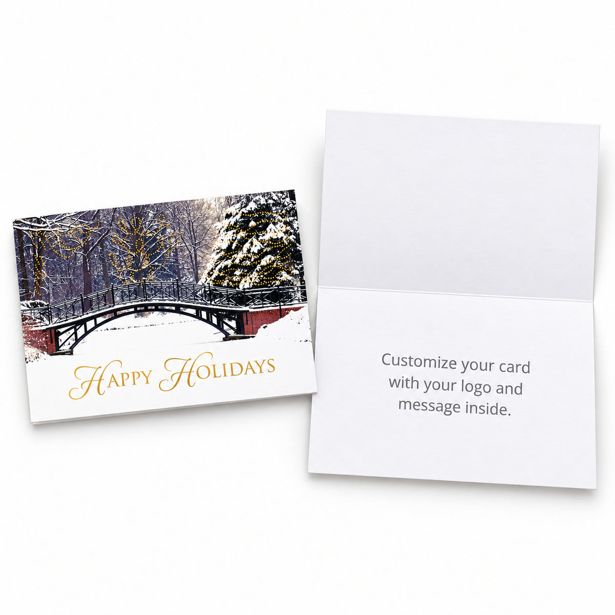 Winter Beauty 80lb 7 x 5 Foldover Card Set
