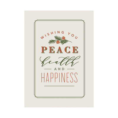 Health and Happiness 80lb 5 x 7 Foldover Card Set