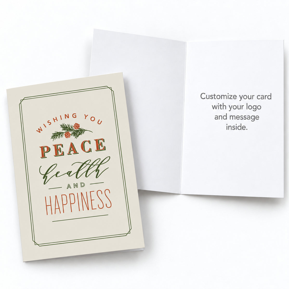 Health and Happiness 80lb 5 x 7 Foldover Card Set