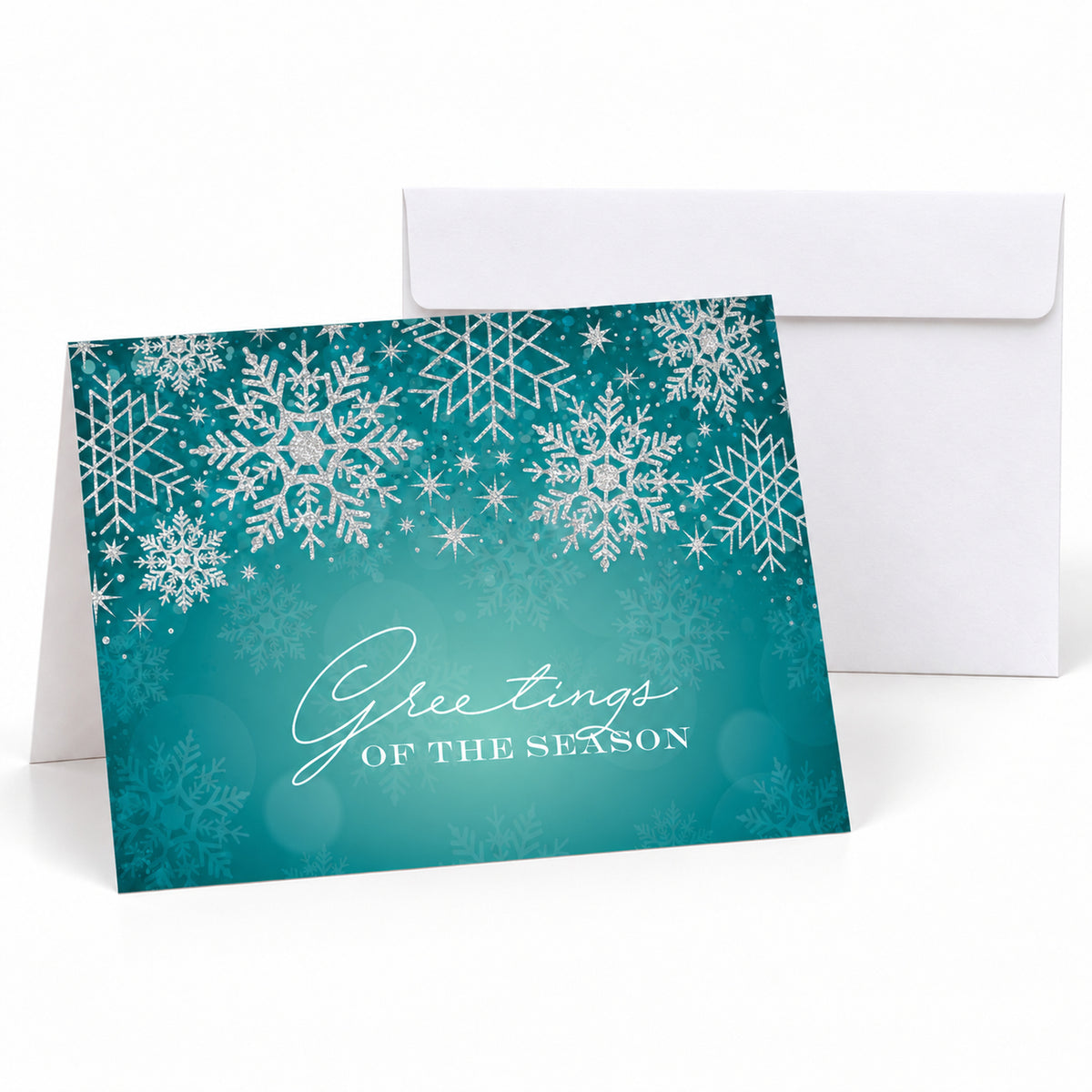 Season's Shimmer 80lb 7 x 5 Foldover Card Set