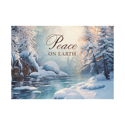 Winter Peace 80lb 7 x 5 Foldover Card Set