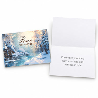 Winter Peace 80lb 7 x 5 Foldover Card Set