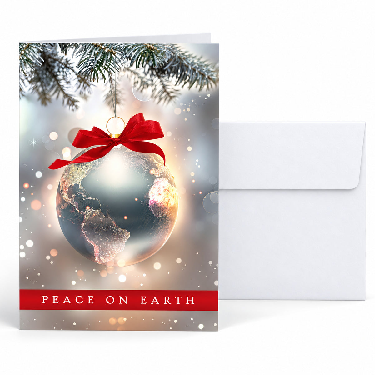 Peace Globe 80lb 5 x 7 Foldover Card Set