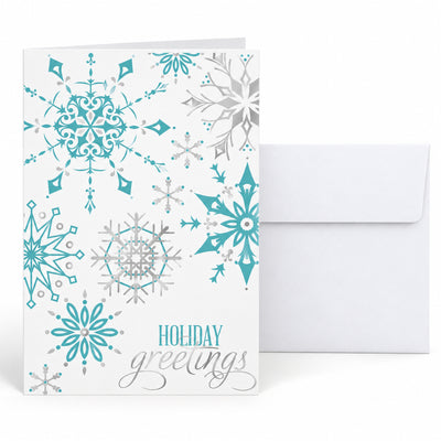 Soft Snowfall 80lb 5 x 7 Foldover Card Set