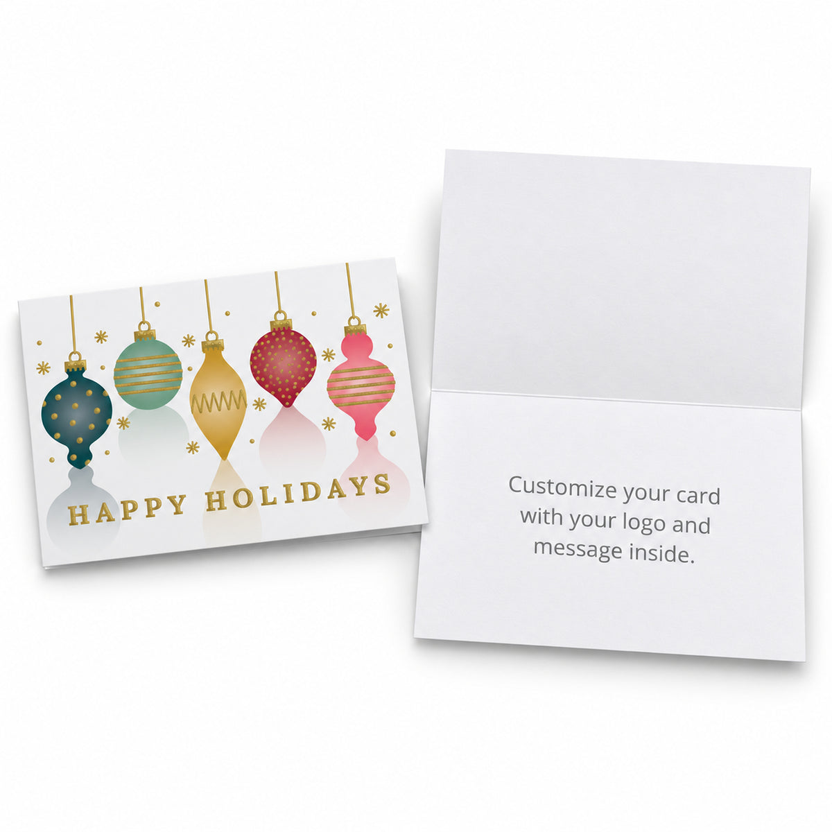 Ornamental Holidays 80lb 7 x 5 Foldover Card Set