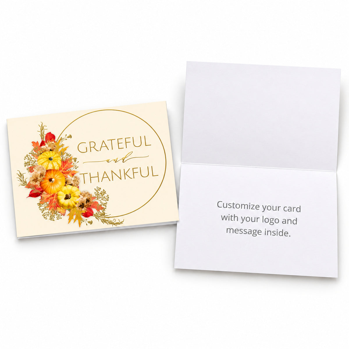 Thankful Always 80lb 7 x 5 Foldover Card Set