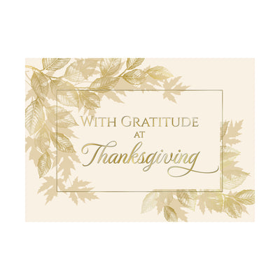 Autumn Gratitude 80lb 7 x 5 Foldover Card Set