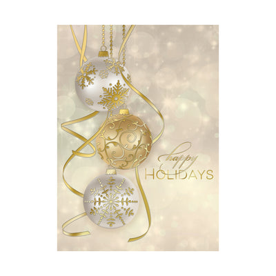 Golden Baubles 80lb 5 x 7 Foldover Card Set