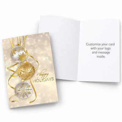 Golden Baubles 80lb 5 x 7 Foldover Card Set