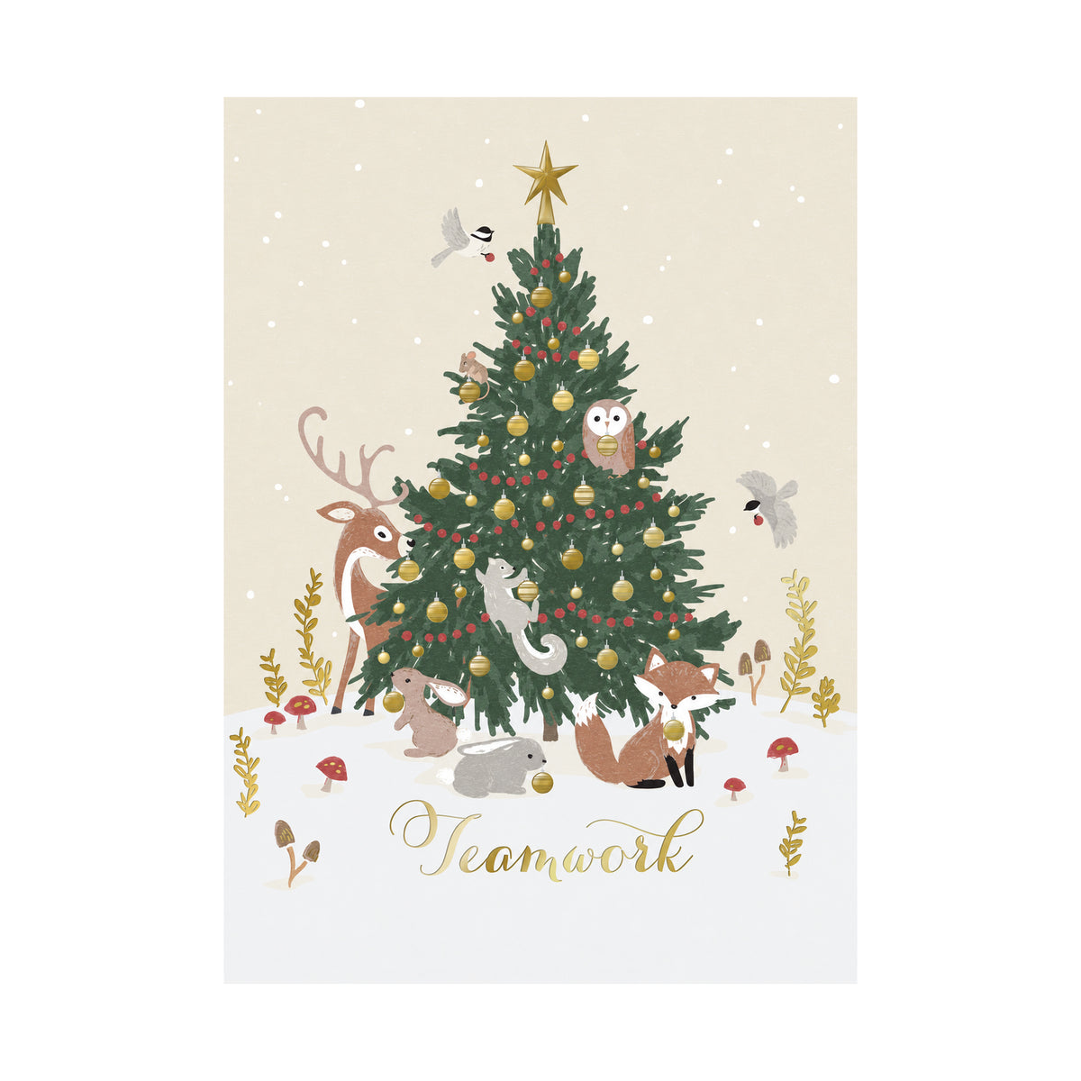 Forest Holiday 80lb 5 x 7 Foldover Card Set