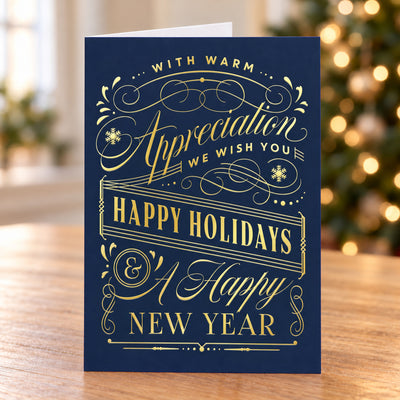 Warm Gratitude 80lb 5 x 7 Foldover Card Set
