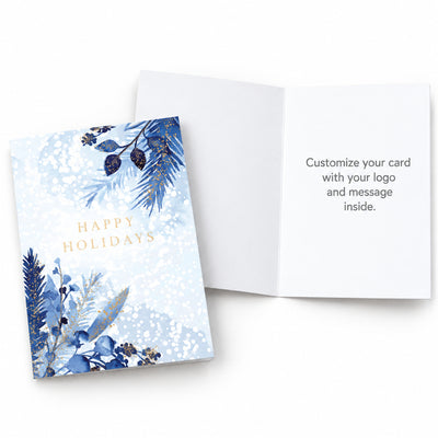 Holiday Blues 80lb 5 x 7 Foldover Card Set