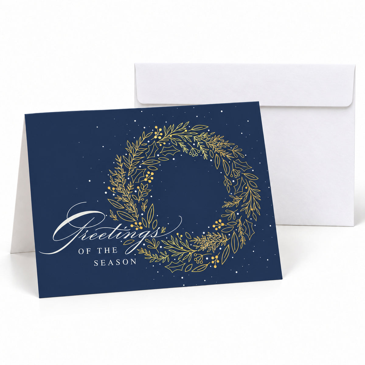Exquisite Wreath 80lb 5 x 7 Foldover Card Set