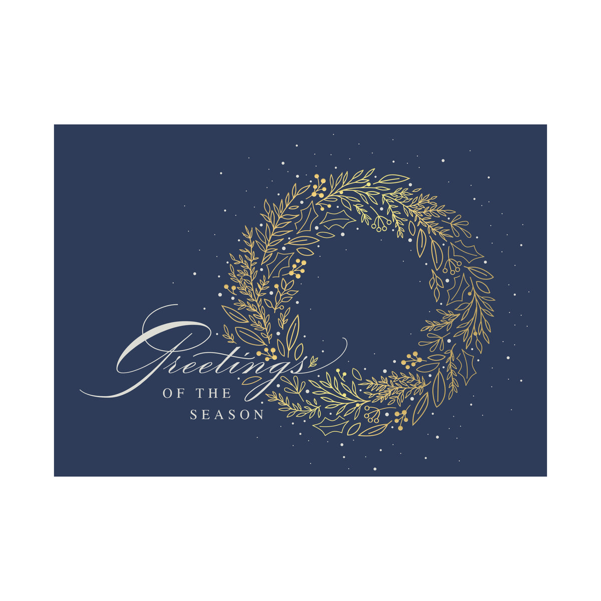 Exquisite Wreath 80lb 5 x 7 Foldover Card Set