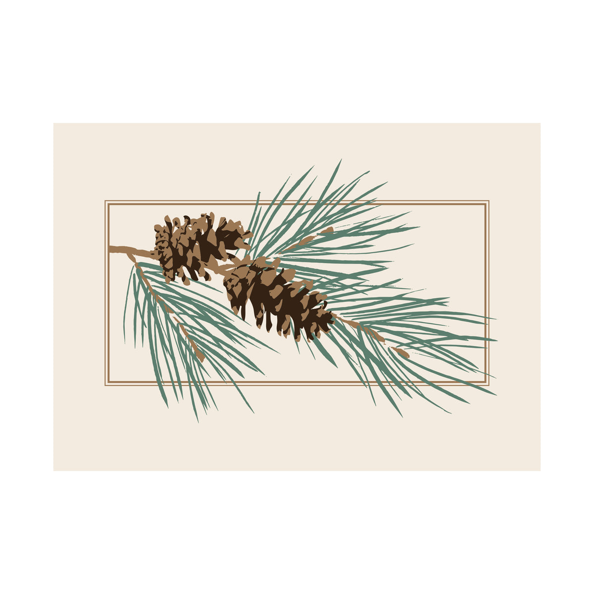 Pine Simplicity 80lb 7 x 5 Foldover Card Set