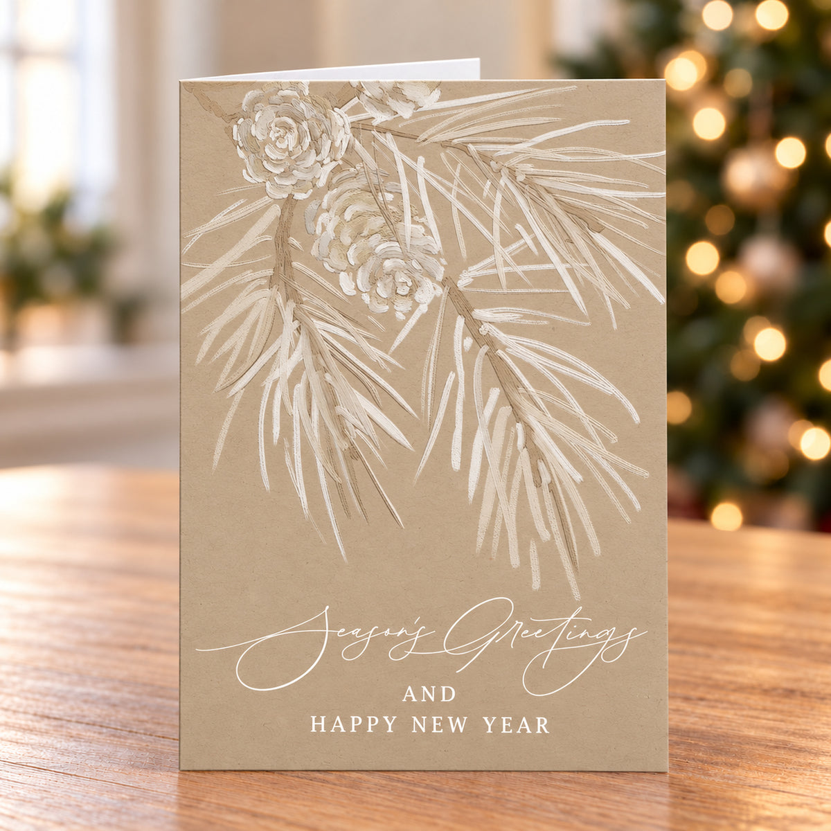 Neutral Pine 80lb 5 x 7 Foldover Card Set