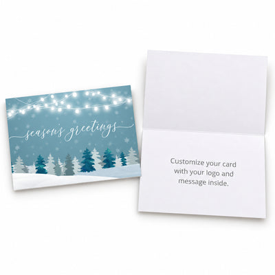 Frosty Greetings 80lb 7 x 5 Foldover Card Set