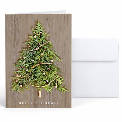 Nature Tree 80lb 5 x 7 Foldover Card Set