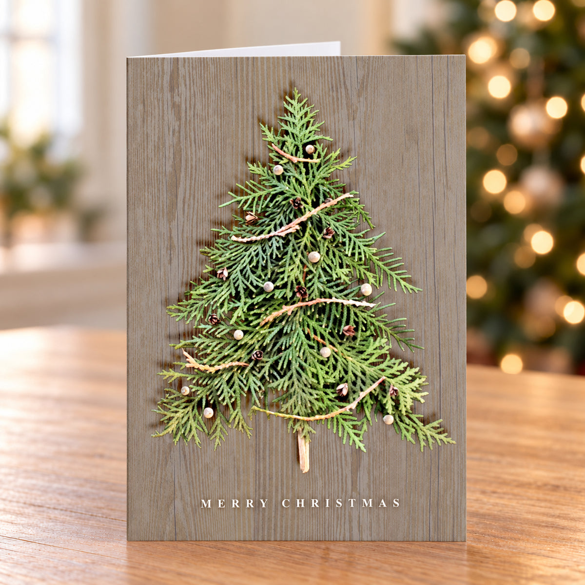 Nature Tree 80lb 5 x 7 Foldover Card Set