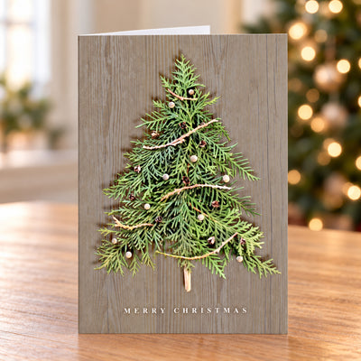 Nature Tree 80lb 5 x 7 Foldover Card Set