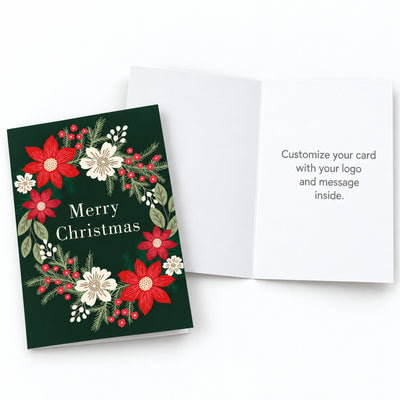 Yuletide Wreath 80lb 5 x 7 Foldover Card Set