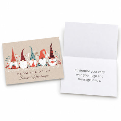 Santa's Friends 80lb 7 x 5 Foldover Card Set