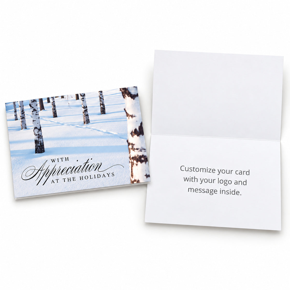 Winter Gratitude 80lb 7 x 5 Foldover Card Set