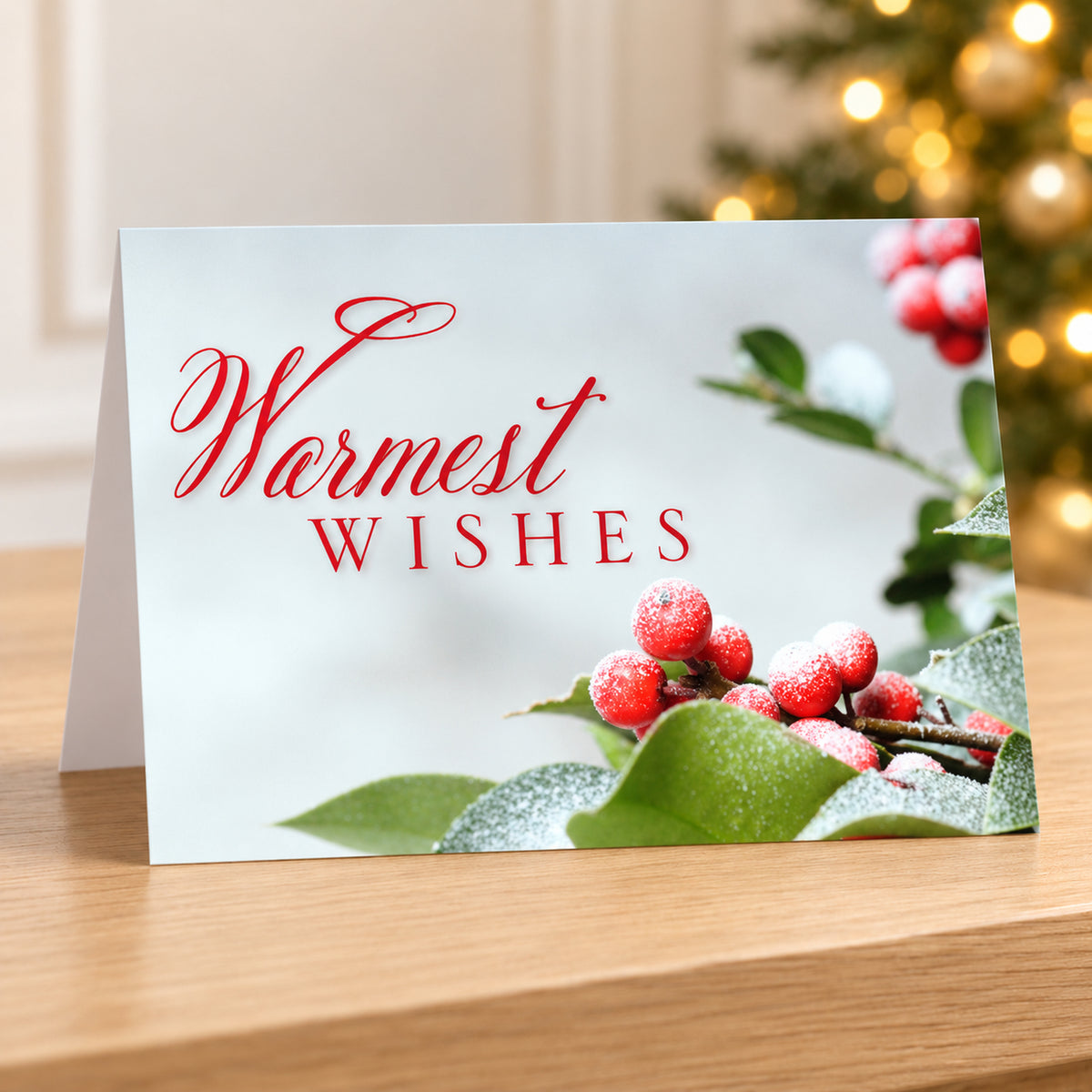 Frosted Greenery 80lb 7 x 5 Foldover Card Set