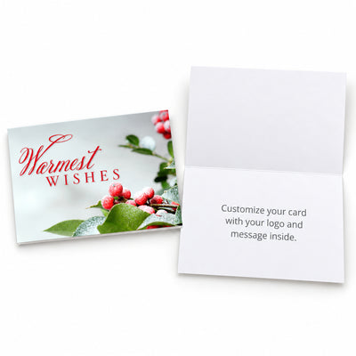 Frosted Greenery 80lb 7 x 5 Foldover Card Set