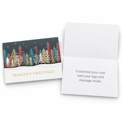 Colored Treeline 80lb 7 x 5 Foldover Card Set
