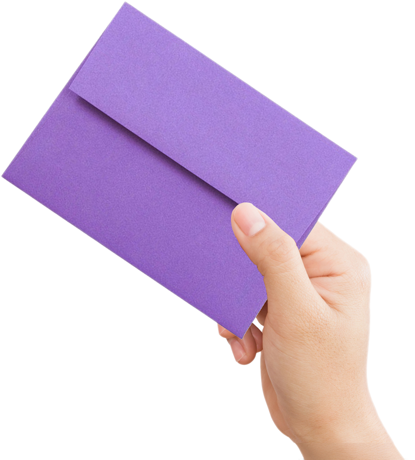 Violet Grape Purple 28lb A2 Invitation Envelopes (4 3/8 x 5 3/4)