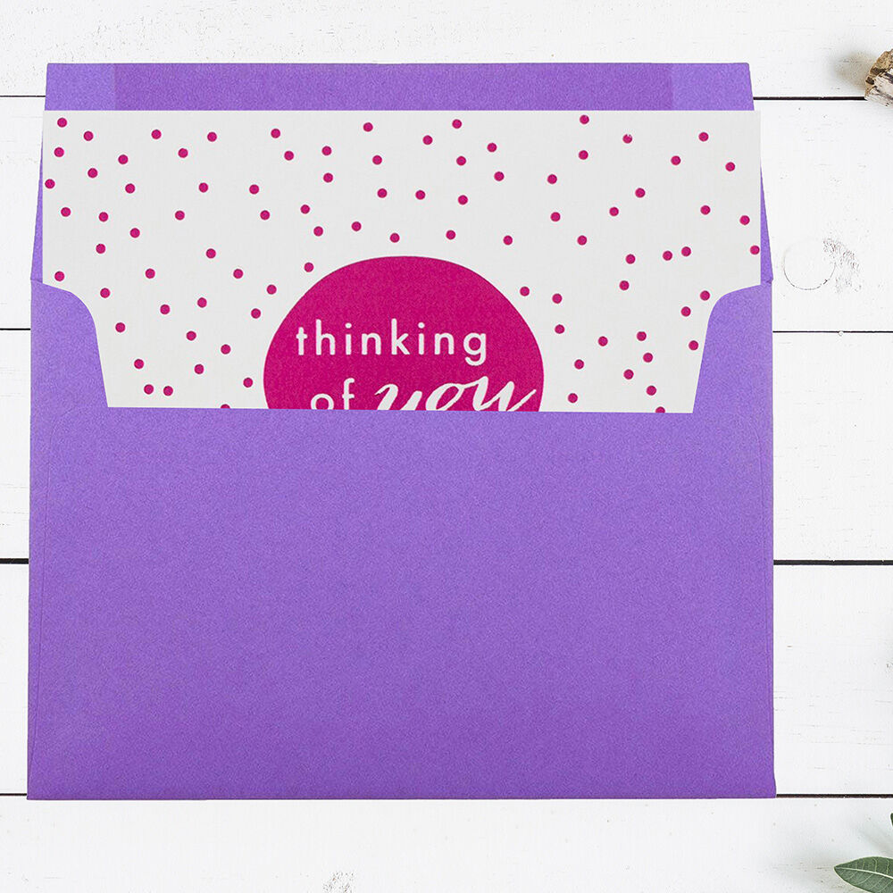 Violet Purple 28lb A7 Invitation Envelopes (5 1/4 x 7 1/4)