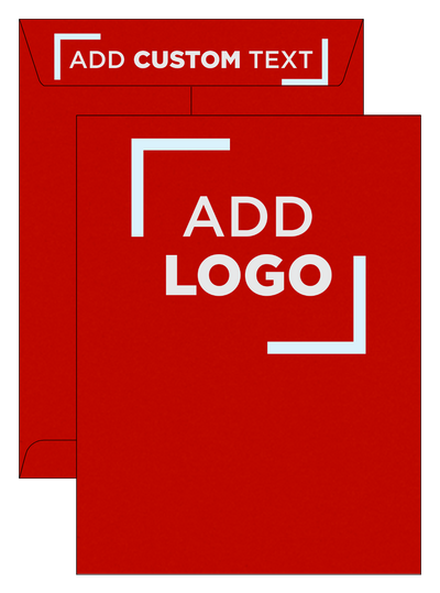 Red 24lb 9 x 12 Open End Envelopes