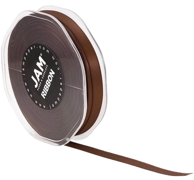 Chocolate Brown Satin 3/8 Inch x 25 Yards Ribbon