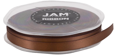 Chocolate Brown Satin 3/8 Inch x 25 Yards Ribbon